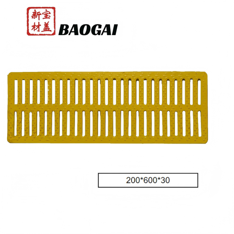 Outdoor Trench Drain Grille for Yards and Sidewalks