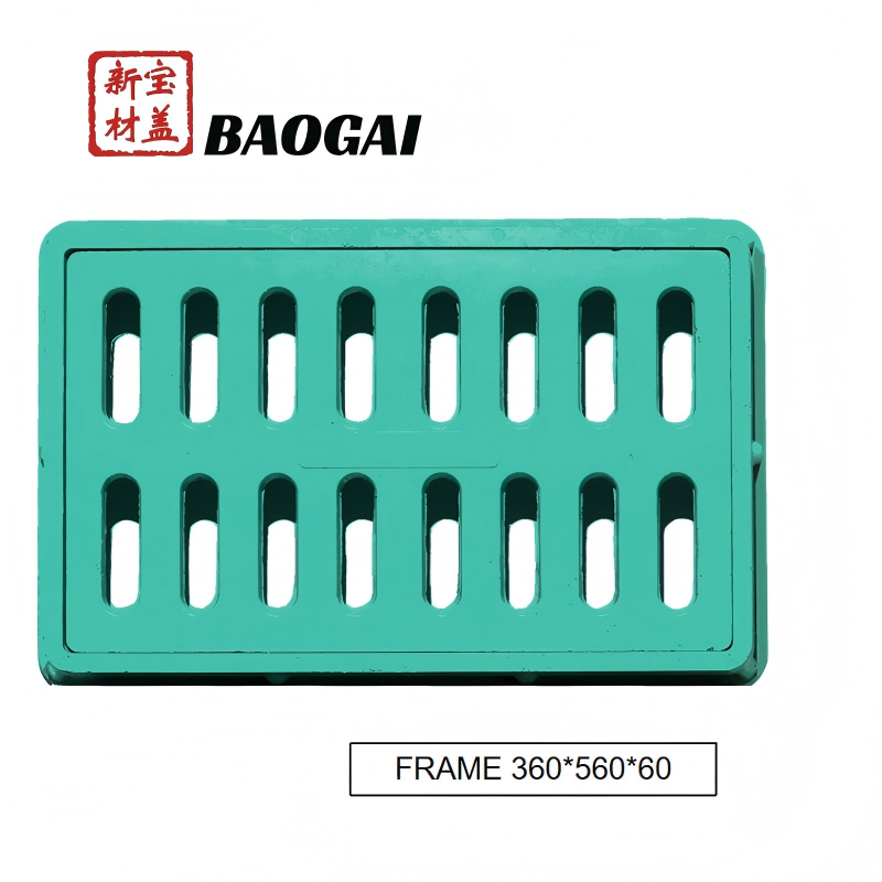 Corrosion-Resistant Linear Drain Grate with Frame