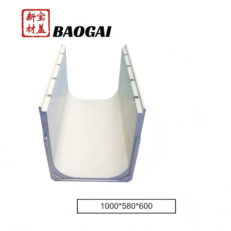 U-Shaped Drainage Channel for Homes and Sidewalks