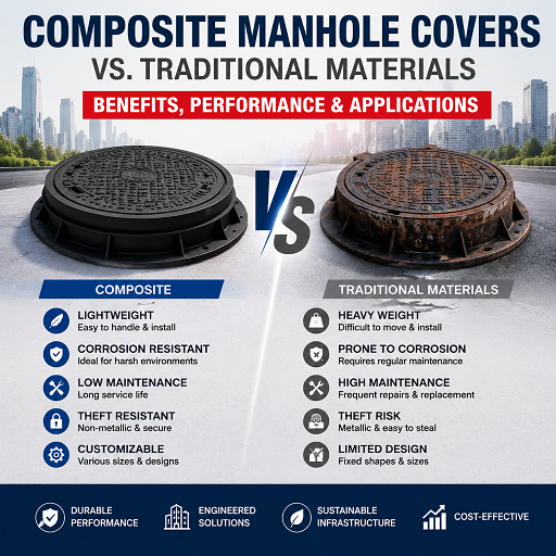 Composite Manhole Covers Benefits: Performance & Applications